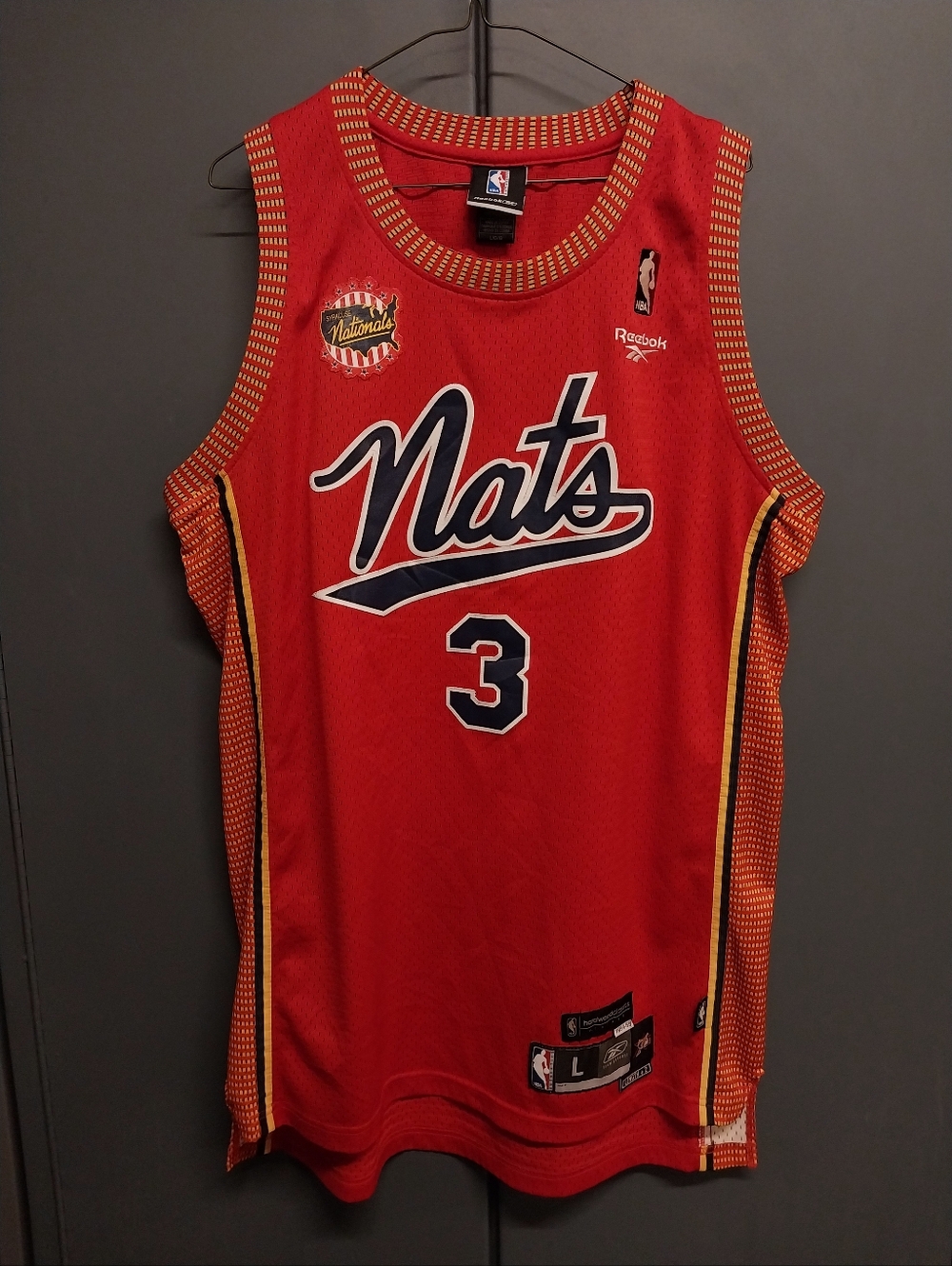 Reebok Hwc Throwback Philadelphia Sixers Allen Iverson Size Large